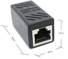 Load image into Gallery viewer, 2 Pack RJ45 Coupler ethernet cable coupler LAN connector inline Cat7/Cat6/Cat5e Ethernet Cable Extender Adapter Female to Female
