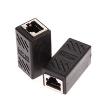 Load image into Gallery viewer, 2 Pack RJ45 Coupler ethernet cable coupler LAN connector inline Cat7/Cat6/Cat5e Ethernet Cable Extender Adapter Female to Female
