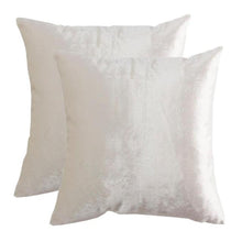 Load image into Gallery viewer, 2 Packs Gold Decorative Cushions Covers Cases for Sofa Bed Couch Modern Luxury Solid Velvet Home Throw Pillows Covers Silver
