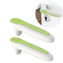 Load image into Gallery viewer, 2 Pcs Door Handle Glove Cover Door Handle Protector Guarder Crashproof Food Grade Silicone Anti-Static Safety Equipment (Green)
