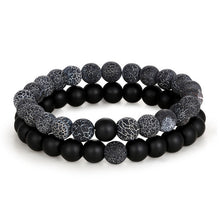 Load image into Gallery viewer, 2pcs/set Distance Bracelet Crown Beads Charm Natural Stone Bracelets for Women Men Couples friendship bracelets Jewelry Gifts

