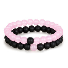 Load image into Gallery viewer, 2pcs/set Distance Bracelet Crown Beads Charm Natural Stone Bracelets for Women Men Couples friendship bracelets Jewelry Gifts
