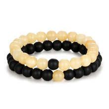 Load image into Gallery viewer, 2pcs/set Distance Bracelet Crown Beads Charm Natural Stone Bracelets for Women Men Couples friendship bracelets Jewelry Gifts
