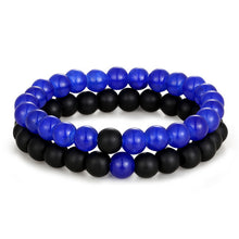 Load image into Gallery viewer, 2pcs/set Distance Bracelet Crown Beads Charm Natural Stone Bracelets for Women Men Couples friendship bracelets Jewelry Gifts

