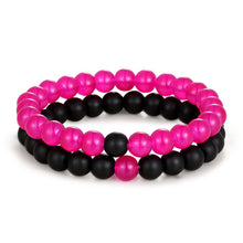 Load image into Gallery viewer, 2pcs/set Distance Bracelet Crown Beads Charm Natural Stone Bracelets for Women Men Couples friendship bracelets Jewelry Gifts

