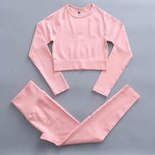Load image into Gallery viewer, Yoga Set Women Gym Clothing Female High Waist Yoga Pants Tracksuit Women Fitness Clothing
