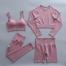 Load image into Gallery viewer, Yoga Set Women Gym Clothing Female High Waist Yoga Pants Tracksuit Women Fitness Clothing
