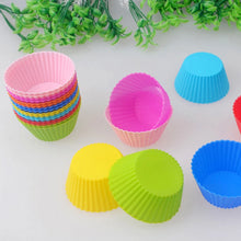 Load image into Gallery viewer, 20/12/8Pcs Silicone Cake Cup Liner Baking Cup Mold Muffin Round Cakecup Cake Tool Bakeware Baking Pastry Kitchen Tools
