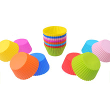 Load image into Gallery viewer, 20/12/8Pcs Silicone Cake Cup Liner Baking Cup Mold Muffin Round Cakecup Cake Tool Bakeware Baking Pastry Kitchen Tools
