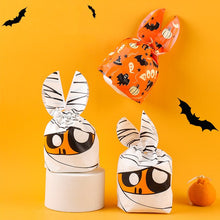 Load image into Gallery viewer, 20/50pcs Halloween Candy Bags Pumpkin Bat Snack Biscuit Gift Bag Trick or Treat Kids Favors Halloween Party Decoration Supplies
