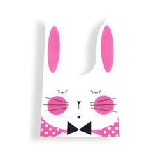 Load image into Gallery viewer, 20/50pcs Rabbit Gift Bags Cones Transprant Plastic Bag Carrot Candy Bags Kids Birthday Party Decoration Easter Party Decorations
