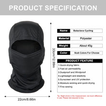 Load image into Gallery viewer, 20 Color Tactical Balaclava Skiing Bandana Full Face Neck Scarf Head Outdoor Hunting Hiking Army Military Bike Cycling Scarf
