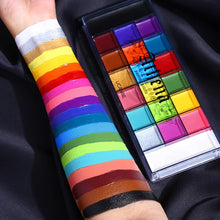 Load image into Gallery viewer, 20 Colors Safe Cosmetic Flash Tattoo Painting Art Halloween Party Makeup Fancy Dress Beauty Palette Face Body Painting Oil
