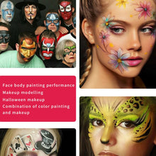 Load image into Gallery viewer, 20 Colors Safe Cosmetic Flash Tattoo Painting Art Halloween Party Makeup Fancy Dress Beauty Palette Face Body Painting Oil
