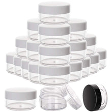 Load image into Gallery viewer, 20Pcs 2g 3g 5g 10g 15g 20g Portable Plastic Cosmetic Empty Jars Clear Bottles Eyeshadow Makeup Cream Lip Balm Container Pots
