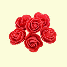 Load image into Gallery viewer, 50-400pcs Artificial Foam Rose Heads 3.5cm Flower For DIY bouquet Home Wedding Decorative PE teal touch flowers valentine gift
