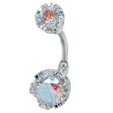 Load image into Gallery viewer, Piercing Jewelry round Zircon Navel Ring Navel Stud
