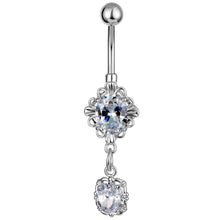 Load image into Gallery viewer, Belly Dance Piercing Jewelry Zircon Navel Ring Navel Ring Navel Decoration Navel Stud Solid
