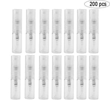 Load image into Gallery viewer, 200Pcs/Lot 2ML Transparent Plastic Spray Bottle Small Cosmetic Packing Atomizer Perfume Bottles Atomizing Spray Liquid Container
