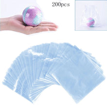 Load image into Gallery viewer, 200 Pcs Waterproof POF Heat Shrink Wrap Bags for Soaps Bath Bombs and DIY Crafts (Transparent)
