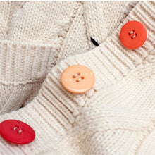 Load image into Gallery viewer, 2020 Autumn Winter Women Cardigan Warm Knitted Sweater Jacket Pocket Embroidery Fashion Knit Cardigans Coat Lady Loose Sweaters
