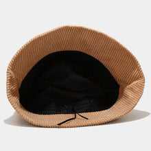 Load image into Gallery viewer, Fall Winter Classic Corduroy bucket hat outdoor Panama harajuku fishing bucket hats for female male unisex  Casual cap
