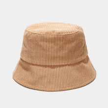Load image into Gallery viewer, Fall Winter Classic Corduroy bucket hat outdoor Panama harajuku fishing bucket hats for female male unisex  Casual cap
