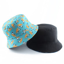 Load image into Gallery viewer, Funny Anime Cartoon Bucket Hat Reversible Fisherman Hat Unisex Street Hip Hop Flat Cap Fishing Bob Hat
