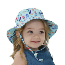 Load image into Gallery viewer, Summer Baby Sun Hat Children Outdoor Neck Ear Cover Anti UV Protection Beach Caps Boy Girl Swimming Hats For 0-8 Years
