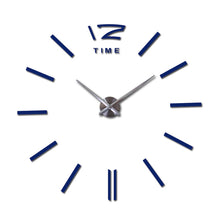 Load image into Gallery viewer, Wall Clock  horloge watch acrylic mirror stickers living room quartz needle home decoration
