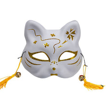 Load image into Gallery viewer, Fox Mask With Tassels&amp;Bell Non-toxic Cosplay Hand Painted 3D Fox Mask Costumes Props Accessories
