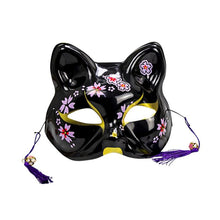 Load image into Gallery viewer, Fox Mask With Tassels&amp;Bell Non-toxic Cosplay Hand Painted 3D Fox Mask Costumes Props Accessories
