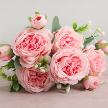 Load image into Gallery viewer, Beautiful Rose Peony Artificial Silk Flowers Small bouquet flores Home Party Spring Wedding Decoration  Fake Flower

