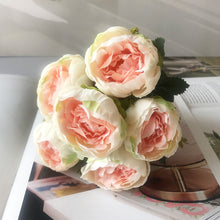 Load image into Gallery viewer, Beautiful Rose Peony Artificial Silk Flowers Small bouquet flores Home Party Spring Wedding Decoration  Fake Flower
