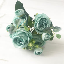 Load image into Gallery viewer, Beautiful Rose Peony Artificial Silk Flowers Small bouquet flores Home Party Spring Wedding Decoration  Fake Flower
