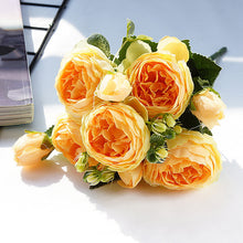 Load image into Gallery viewer, Beautiful Rose Peony Artificial Silk Flowers Small bouquet flores Home Party Spring Wedding Decoration  Fake Flower
