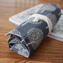 Load image into Gallery viewer, Pencil Case 36/48/72 /12 Holes Canvas Wrap Roll Up Pencil Bag Pen Case Holder Storage
