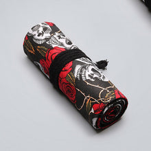 Load image into Gallery viewer, Pencil Case 36/48/72 /12 Holes Canvas Wrap Roll Up Pencil Bag Pen Case Holder Storage
