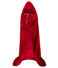 Load image into Gallery viewer, Halloween Costume Unisex Cosplay Death Cape Long Hooded Cloak Wizard Witch Medieval Cape S-XL Black White Red Coffee Blue
