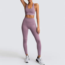 Load image into Gallery viewer, Yoga Suit Sportswear Fitness Suit Sports Bra Leggings 2 Piece Sets  For Yoga Female
