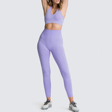 Load image into Gallery viewer, Yoga Suit Sportswear Fitness Suit Sports Bra Leggings 2 Piece Sets  For Yoga Female
