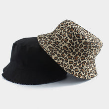 Load image into Gallery viewer, Fashion Korean Pink Cow Print Bucket Hat Women Reversible Fishing Cap Bob Chapeau Autumn Summer
