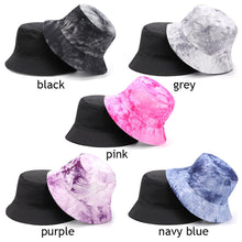 Load image into Gallery viewer, Tie-dyed fisherman hat double-sided double-sided hat avocado zebra cow print foldable outdoor sun hat fisherman hat
