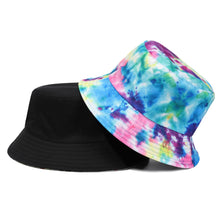 Load image into Gallery viewer, Tie-dyed fisherman hat double-sided double-sided hat avocado zebra cow print foldable outdoor sun hat fisherman hat
