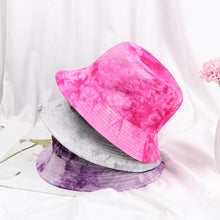 Load image into Gallery viewer, Tie-dyed fisherman hat double-sided double-sided hat avocado zebra cow print foldable outdoor sun hat fisherman hat
