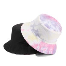 Load image into Gallery viewer, Tie-dyed fisherman hat double-sided double-sided hat avocado zebra cow print foldable outdoor sun hat fisherman hat
