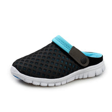 Load image into Gallery viewer, Summer Sandal Mesh Breathable Padded Beach Flip Flops Shoes Solid Flat Bath Slippers Plus Size 36-46
