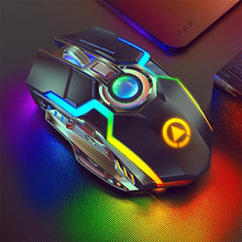 Load image into Gallery viewer, 2021 Silent Wireless Mouse Rechargeable 2.4G Gaming Mouse 1600 DPI 7 Buttons LED Backlight USB Optical  Mouse For PC Laptop
