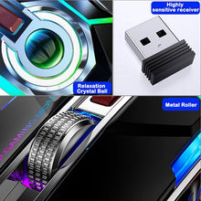 Load image into Gallery viewer, 2021 Silent Wireless Mouse Rechargeable 2.4G Gaming Mouse 1600 DPI 7 Buttons LED Backlight USB Optical  Mouse For PC Laptop
