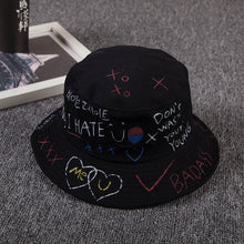 Load image into Gallery viewer, Summer Bucket Hats Print Foldable Fisherman Hat Woman Soft Beach Sun Fisherman Cap Man Fashion Soild Panama Bucket Hat
